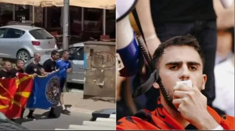 Kaksi päivää ennen albanialaista protestia poliisilla on vain Makedonia”, opiskelija: mahdollisuus vai varoitus?