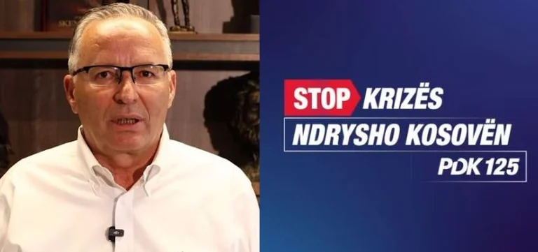 Hamza prezintă sloganul campaniei PDK: Opriţi criza. Schimbaţi Kosovo!
