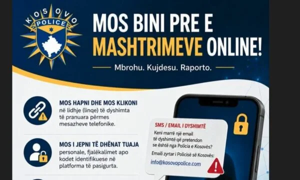 Politie in Ferizaj waarschuwen burgers van frauduleuze SMS: Klik niet op verdachte links, bankrekeningen in gevaar
