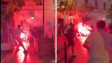 Schwere Kollision zwischen Arsenal- und SPG-Fans
