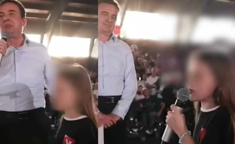 “God kills you or criminals” PZAP fines 5100 euros VV for the use of young girl from Kurti in campaigning