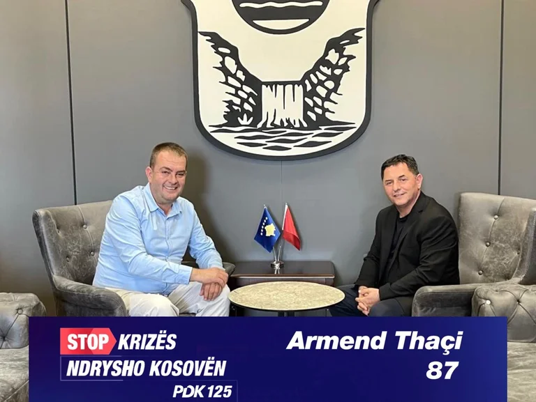 Kandidati i PDK-së për deputet takon kryetarin e Malishevës, Kastrati: Do të jem zëri i projekteve të komunës