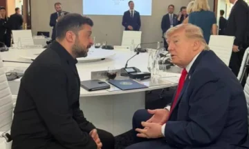 Zelensky und Trump wurden auf dem G7-Gipfel, ebenfalls anwesend, von den beiden Führern diskutiert.