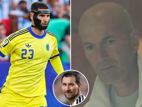 Il devient des clips viraux où il semble que Zidane"partage ses dents"après que Messy ait marqué trois fois à la porte de son fils