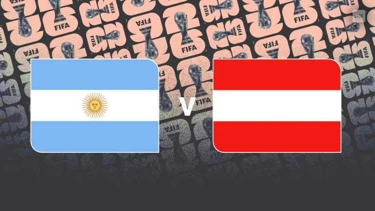 Formaciones oficiales: Argentina - Austria