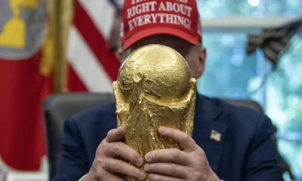 Warum erschien Donald Trump noch bei einem World Match?