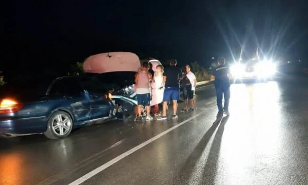 Heavy traffic accident in Albania causing humidity