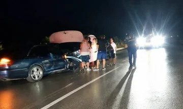 Heavy traffic accident in Albania causing humidity