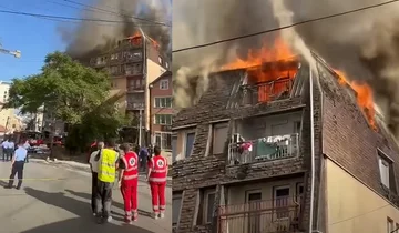 QKUK: 5-year-old stable after fire injury at a Pristina building