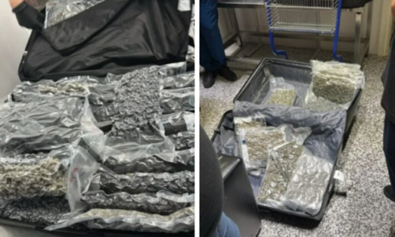 Kapen në valixhe 46 kilogramë drogë në aeroportin  Nënë Tereza   aeroplani po vinte nga Toronto në Rinas