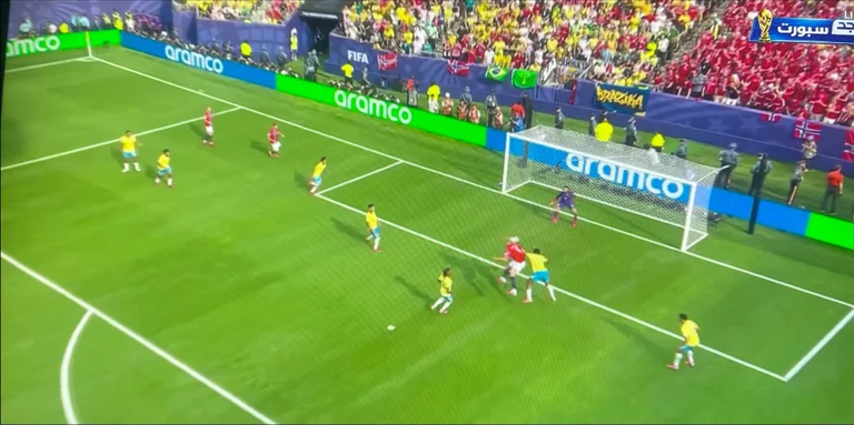 Marks Haaland, Norwegen überlegen Brasilien