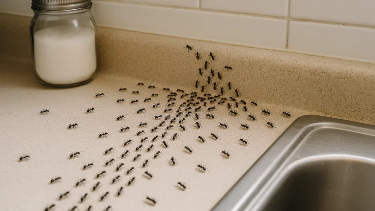 Ants will leave immediately if you spray a natural ingredient near windows and doors