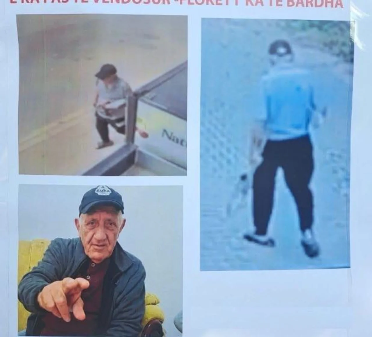 Tash e 5 ditë i zhdukur  policia kërkon ndihmën e qytetarëve për gjetjen e 78 vjeçarit