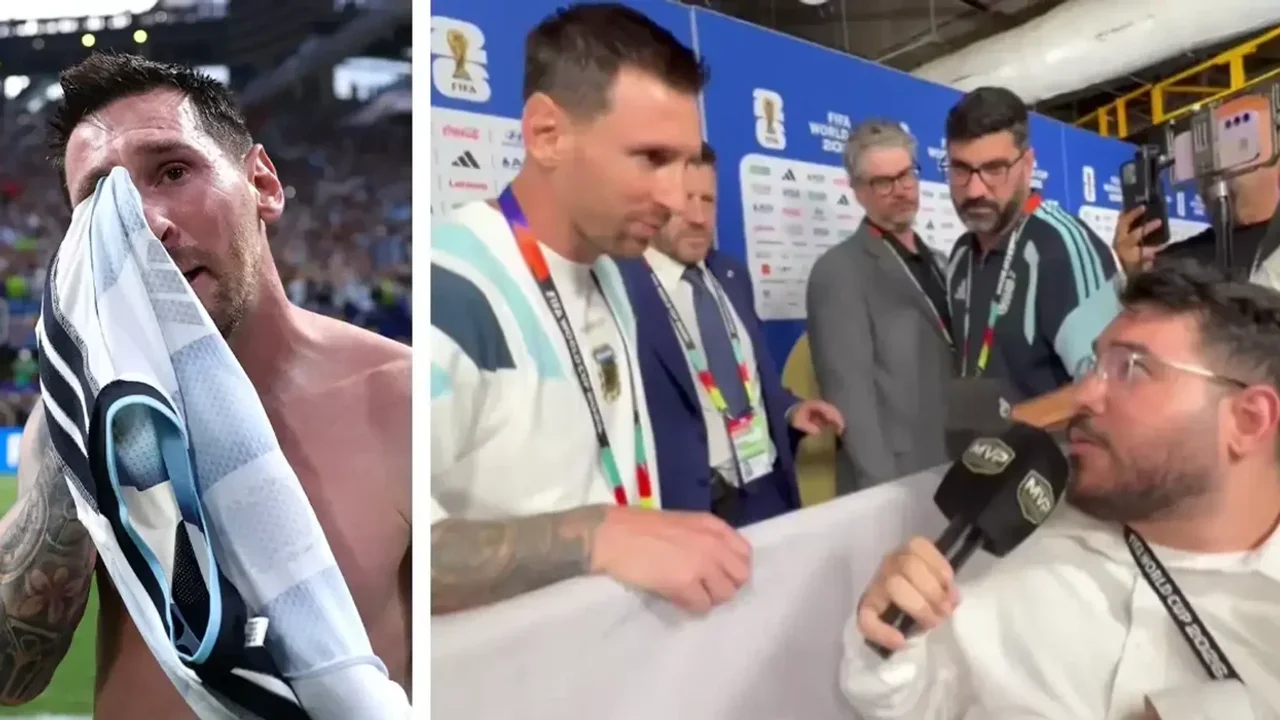 Moment emocionues  Messi ndalet për një intervistë me gazetarin në karrocë me rrota  ja çka tha