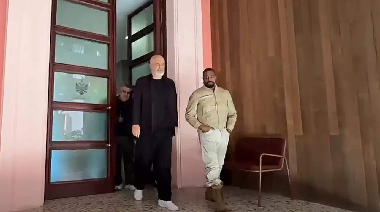 Edi Rama ndan pamje nga pritja e Kanye West në zyrat e Kryeministrisë