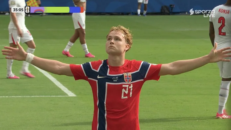 GOOOOOOL, Noruega marca el objetivo hacia Inglaterra