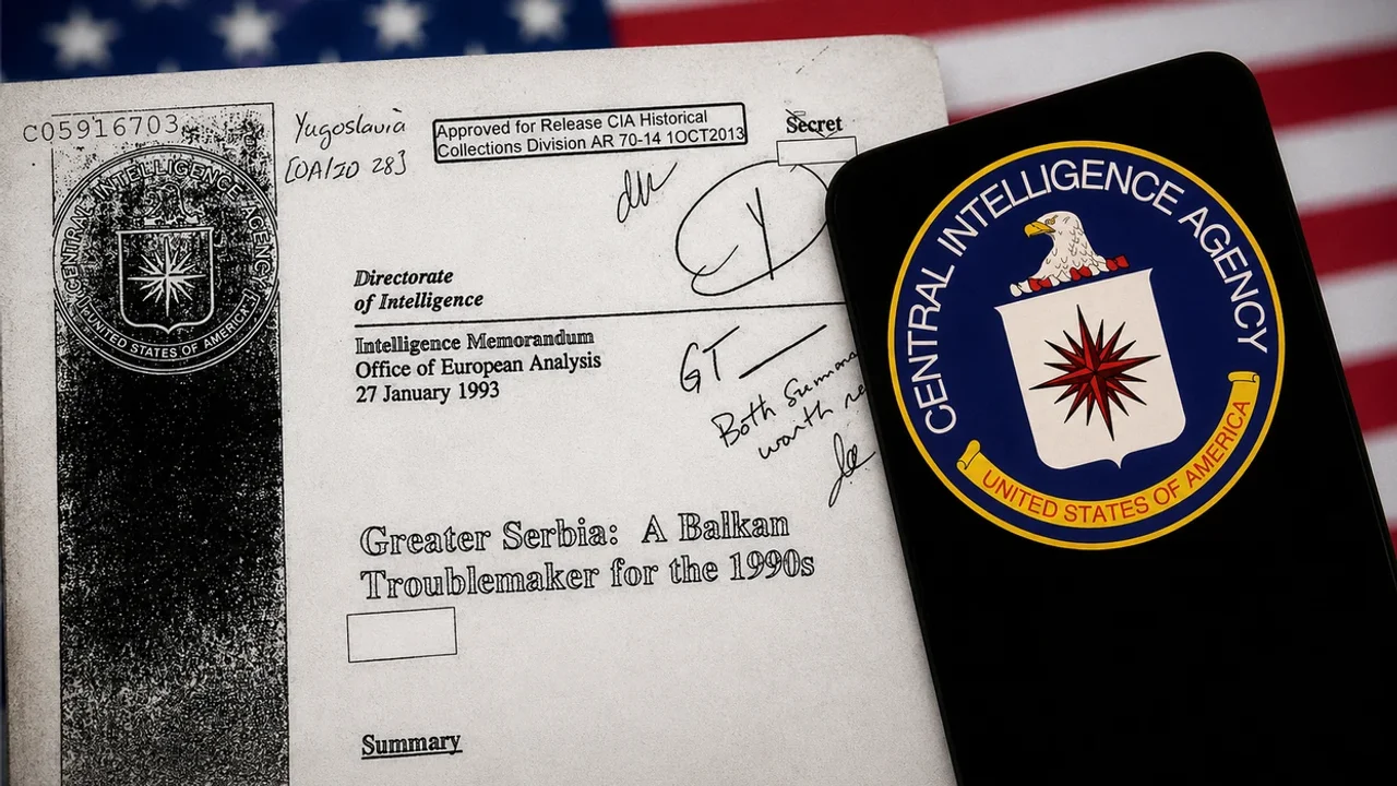 Dokumenti i CIA s  Në vitin 1993 SHBA paralajmëronte se Serbia synonte spastrimin etnik të Kosovës dhe destabilizimin e Ballkanit