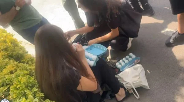 Protestuesit mblidhen para Kuvendit të Shqipërisë, personalizojnë vezët me emrat e deputetëve