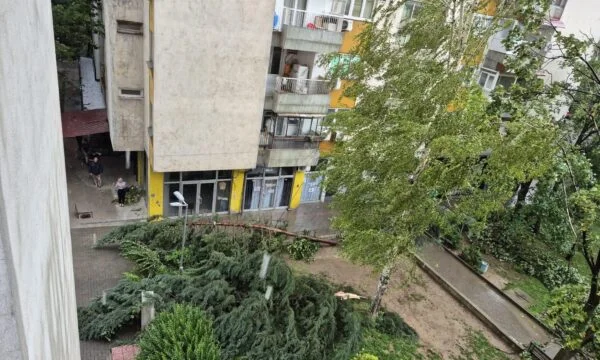 Ein Sturm traf Skopje heute Nachmittag