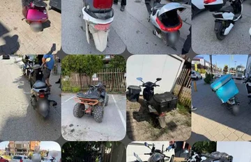 114 motocicletas incautadas en la región de Pristina, medidas en 535 conductores