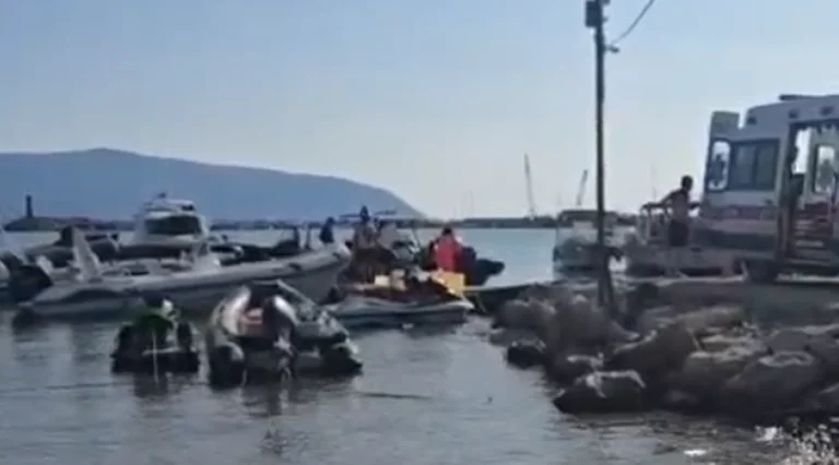 Accidente en el Mar de Vlora, helica de barco corta la pierna de una persona