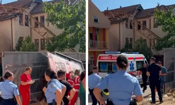 Shembet krani në rrugën A, në vendngjarje shihen dy autoambulanca dhe policia
