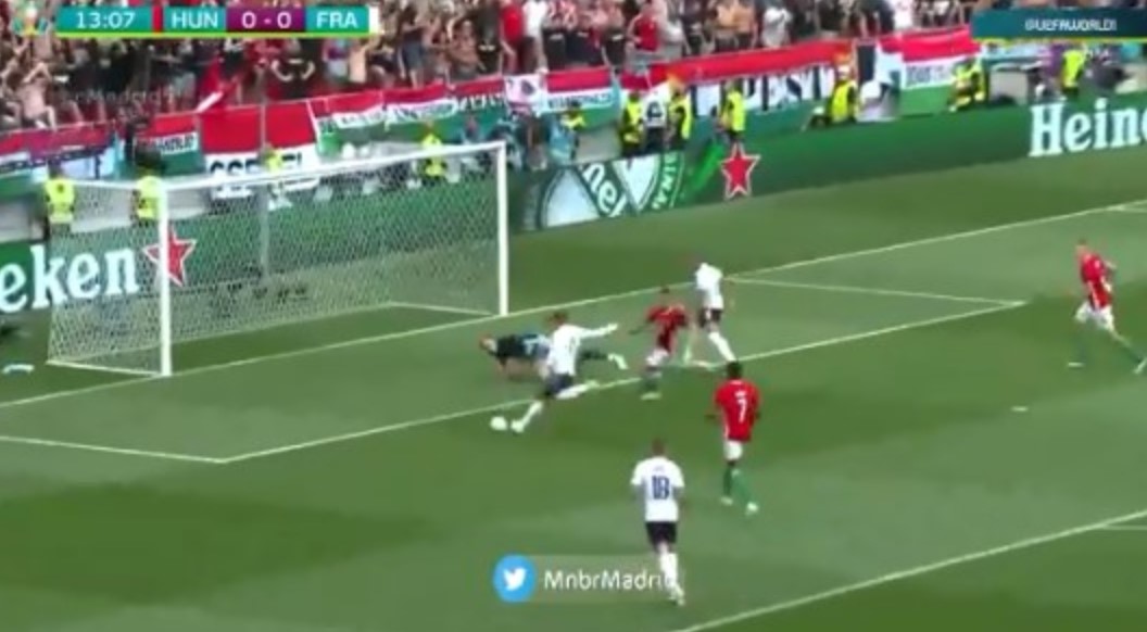 Besoni apo jo, Antoine Griezmann nuk arriti të shënojë nga kjo pozitë kundër Hungarisë