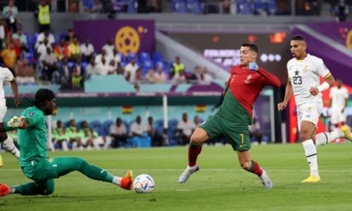 Mbyllet pjesa e parë mes Portugalisë dhe Ganës, Ronaldo me raste të mira për shënim