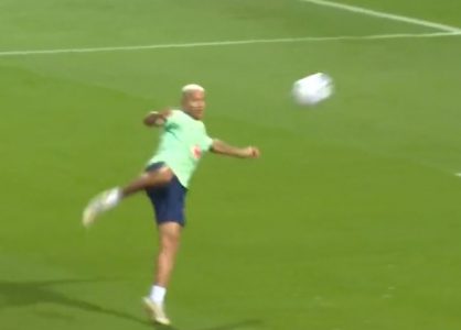 Richarlison në formë të lartë, goli që shënoi në stërvitje me Brazilin nuk do koment