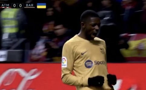 Dembele e kalon Barcelonën në epërsi kundër Atletico Madridit