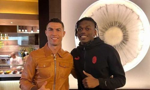 Ronaldo viziton edhe Milanin, takohet me Rafael Leaon në Arabi