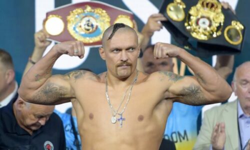 Usyk dhuron spektakël me super-vallëzim para mega-meçit me Furyn