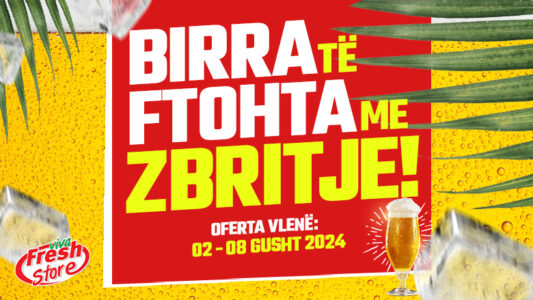 Birra të ftohta e me shumë ZBRITJE veç në Viva Fresh!