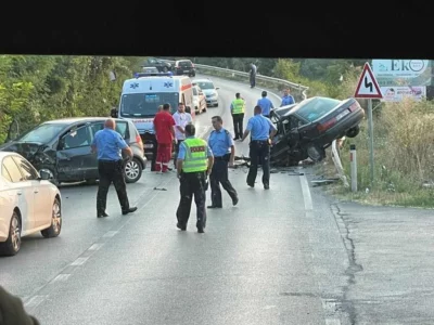 Pamje nga aksidenti me fatalitet në Suharekë ku humbi jetën një 40 vjeçar