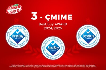 Viva Fresh Store triumfon në çmimet Best Buy Award 2024/2025 në Kosovë!