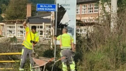 Vendoset tabela me emërtimin e heroit Afrim Bunjaku