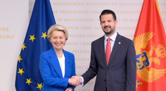 Pas Kosovës, Von der Leyen shkon në Mal të Zi