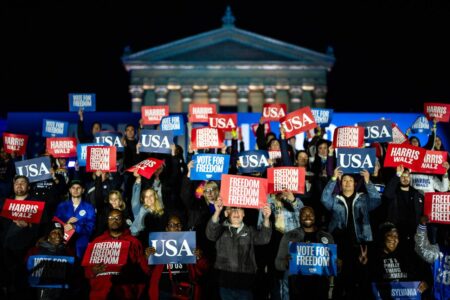 Sondazhi fillestar: 46 për qind kanë pikëpamje pozitive për Harrisin, 42 për qind për Trumpin