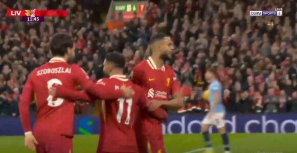 Ky Liverpool shumë i frikshëm, Gakpo e dërgon topin në rrjetëne  Cityt