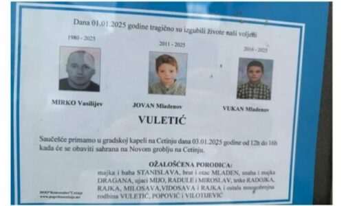 Mësohet identiteti i të vrarëve në masakrën e Cetinjës, viktima më e re ishte 10 vjeç