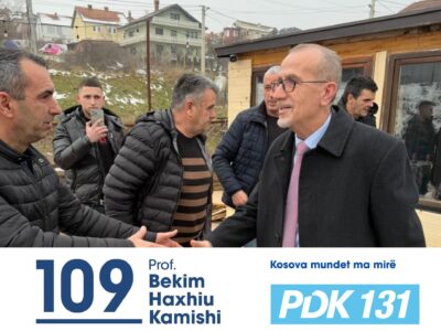 Haxhiu: Qytetarët po mbështesin një kryeministër të ndershëm dhe me plane konkrete si Bedri Hamza