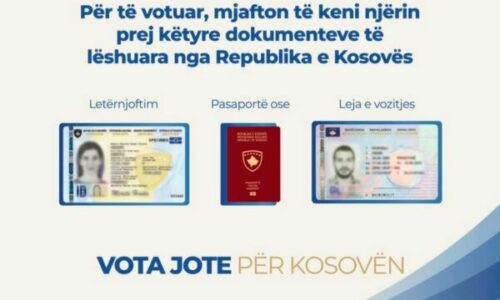 KQZ njofton qytetarët për dokumentet e vlefshme për votim: Letërnjoftim, pasaportë apo patentë-shoferë