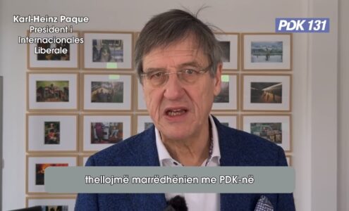 Presidenti i Internacionales Liberale, Paque: Kosova mundet ma mirë me PDK-në