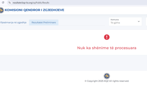 Web faqja e KQZ’së po përballet me probleme në funksionimin e saj