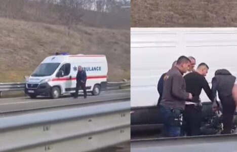 Katër persona të lënduar nga një aksident trafiku në autostradën “Ibrahim Rugova”