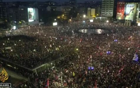 MPB serbe: 107 mijë pjesëmarrës në protestën masive në Beograd